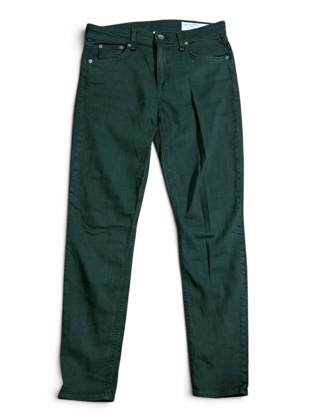 Rag & Bone Cate Mid Rise Ankle Skinny Jeans Green Size 27